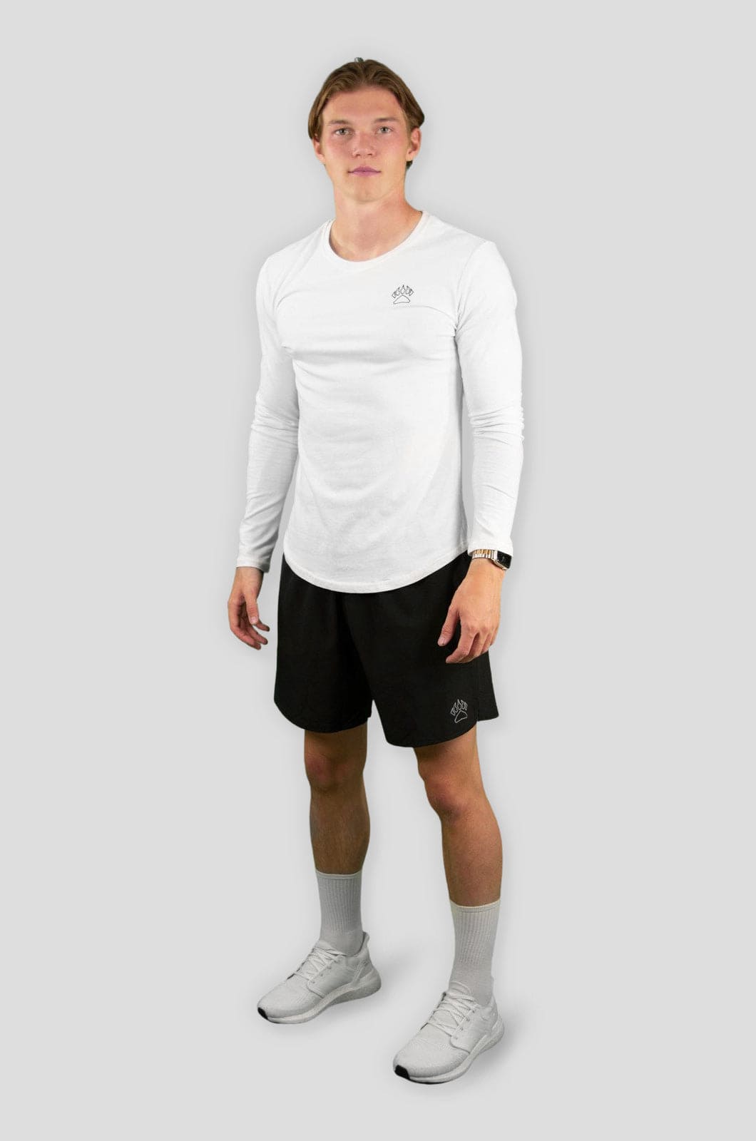 Snygga träningsshorts med mobilficka